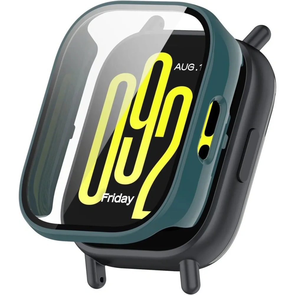 Hurtownia GSM - Etui se sklem na hodinky Bizon Case+Glass Watch pro Xiaomi Redmi Watch 5 Active zelené - BIZ7167 - {ean13} - Hurt