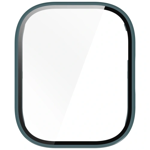 Etui ze szkłem do zegarka Bizon Case+Glass Watch do Xiaomi Redmi Watch 5 Active zielone