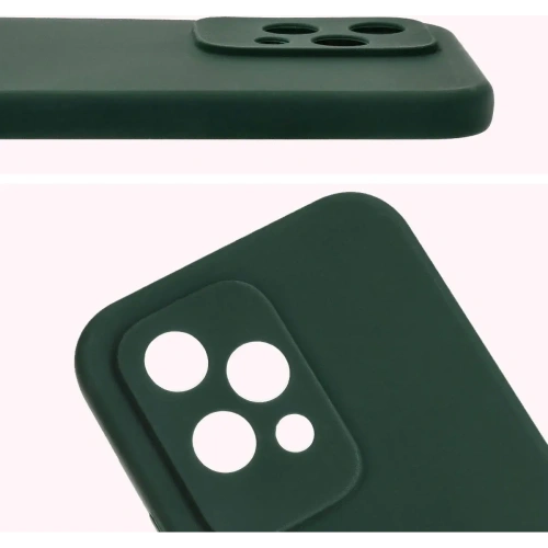 Silikonowe etui Bizon Soft Case do Honor 200 Lite ciemnozielone