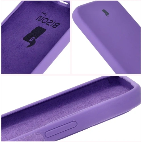 Silikonowe etui Bizon Soft Case do Honor 200 Lite fioletowe