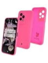 Silikonowe etui Bizon Soft Case do Honor 200 Lite neonowo-różowe