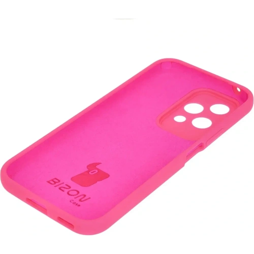 Silikonowe etui Bizon Soft Case do Honor 200 Lite neonowo-różowe