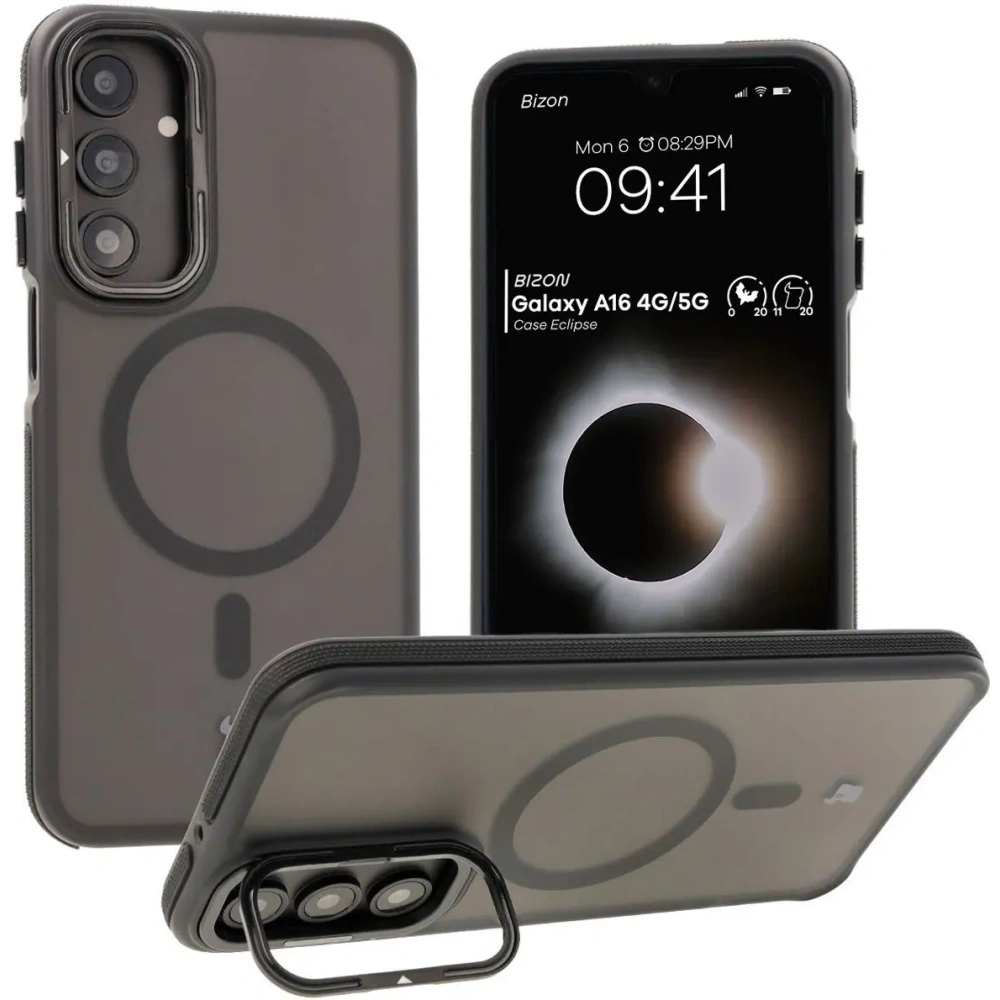Wholesale Bizon Case Eclipse Samsung Galaxy A16 4G/5G smoky with a black frame - BIZ7173 - {ean13} - Hurt
