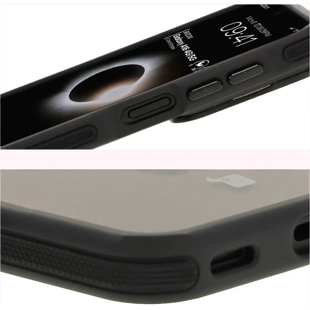 Hurtownia GSM - Etui z podstawką i pierścieniem magnetycznym Bizon Case Eclipse do Samsung Galaxy A16 4G/5G przydymione z czarną ramką - BIZ7173 - {ean13} - Hurt