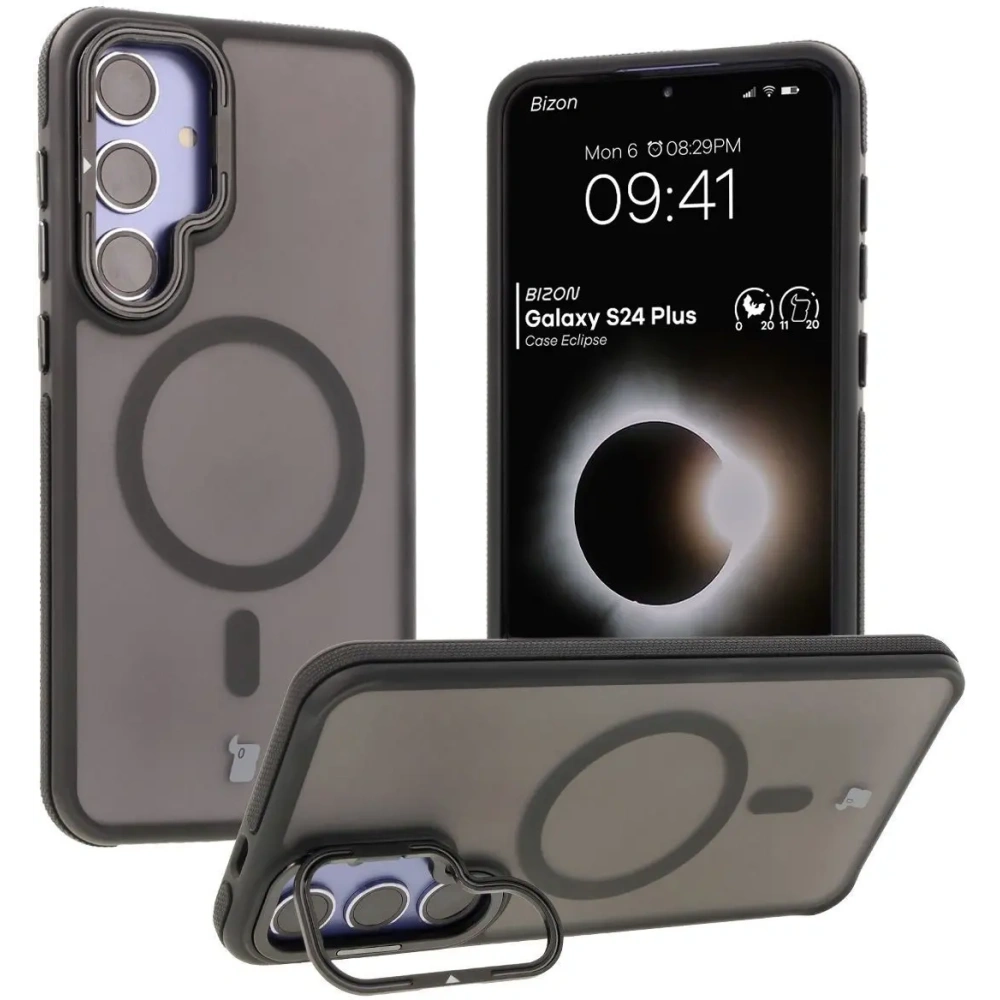 Hurtownia GSM - Bizon Case Eclipse Samsung Galaxy S24 Plus fumuriu cu un cadru negru - BIZ7174 - {ean13} - Hurt