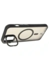 Hurtownia GSM - Etui s podstavcem a magnetickým kroužkem Bizon Case Eclipse pro Apple iPhone 14 / Apple iPhone 13 kouřové s černým rámem - BIZ7176 - {ean13} - Hurt