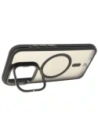 Hurtownia GSM - Etui z podstawką i pierścieniem magnetycznym Bizon Case Eclipse do Apple iPhone 15 Pro przydymione z czarną ramką - BIZ7177 - {ean13} - Hurt