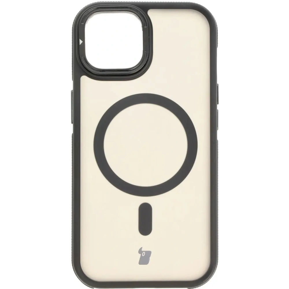 Hurtownia GSM - Bizon Case Eclipse Apple iPhone 15 fumuriu cu un cadru negru - BIZ7178 - {ean13} - Hurt