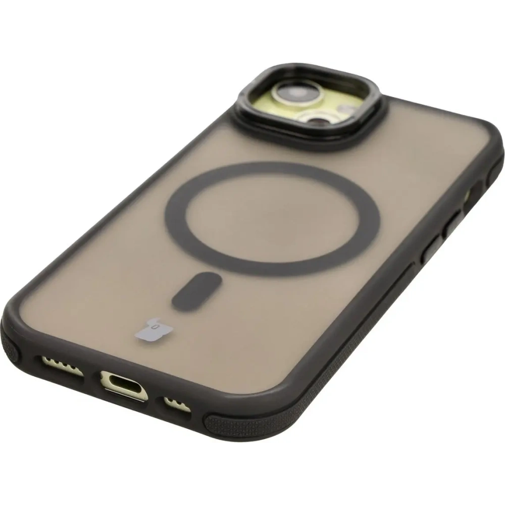 Hurtownia GSM - Bizon Case Eclipse Apple iPhone 15 füstös fekete kerettel - BIZ7178 - {ean13} - Hurt