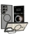 Bizon Case Eclipse Samsung Galaxy S24 Ultra füstös fekete kerettel