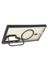 Hurtownia GSM - Etui s podstavcem a magnetickým kroužkem Bizon Case Eclipse pro Samsung Galaxy S24 Ultra kouřové s černým rámečkem - BIZ7182 - {ean13} - Hurt