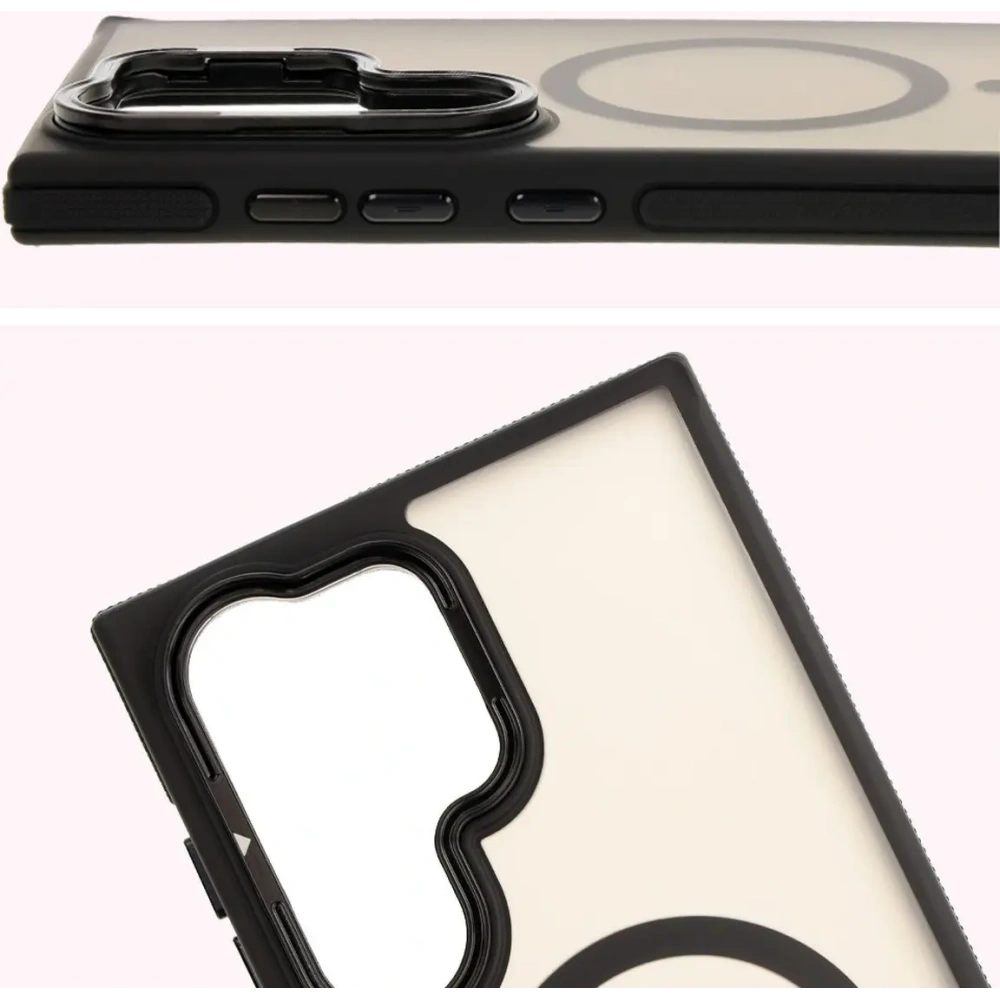 Hurtownia GSM - Culoare fumurie Bizon Case Eclipse Samsung Galaxy S24 Ultra cu un cadru negru - BIZ7182 - {ean13} - Hurt