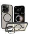 Bizon Case Eclipse Apple iPhone 14 Pro fumuriu cu un cadru negru