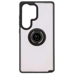Bizon Case Hybrid Ring Samsung Galaxy S25 Ultra smoky with a black frame