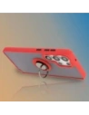 Hurtownia GSM - Etui z uchwytem na palec Bizon Case Hybrid Ring do Samsung Galaxy S25 Ultra przydymione z czerwoną ramką - BIZ7189 - {ean13} - Hurt