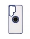Hurtownia GSM - Etui s úchytem na prst Bizon Case Hybrid Ring pro Samsung Galaxy S25 Ultra kouřové s modrým rámečkem - BIZ7190 - {ean13} - Hurt
