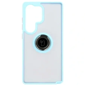 Hurtownia GSM - Bizon Case Hybrid Ring Samsung Galaxy S25 Ultra fumuriu cu un cadru de culoare albastru deschis - BIZ7191 - {ean13} - Hurt