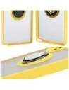 Wholesale Bizon Case Hybrid Ring Samsung Galaxy S25 Ultra smoky with a yellow frame - BIZ7192 - {ean13} - Hurt