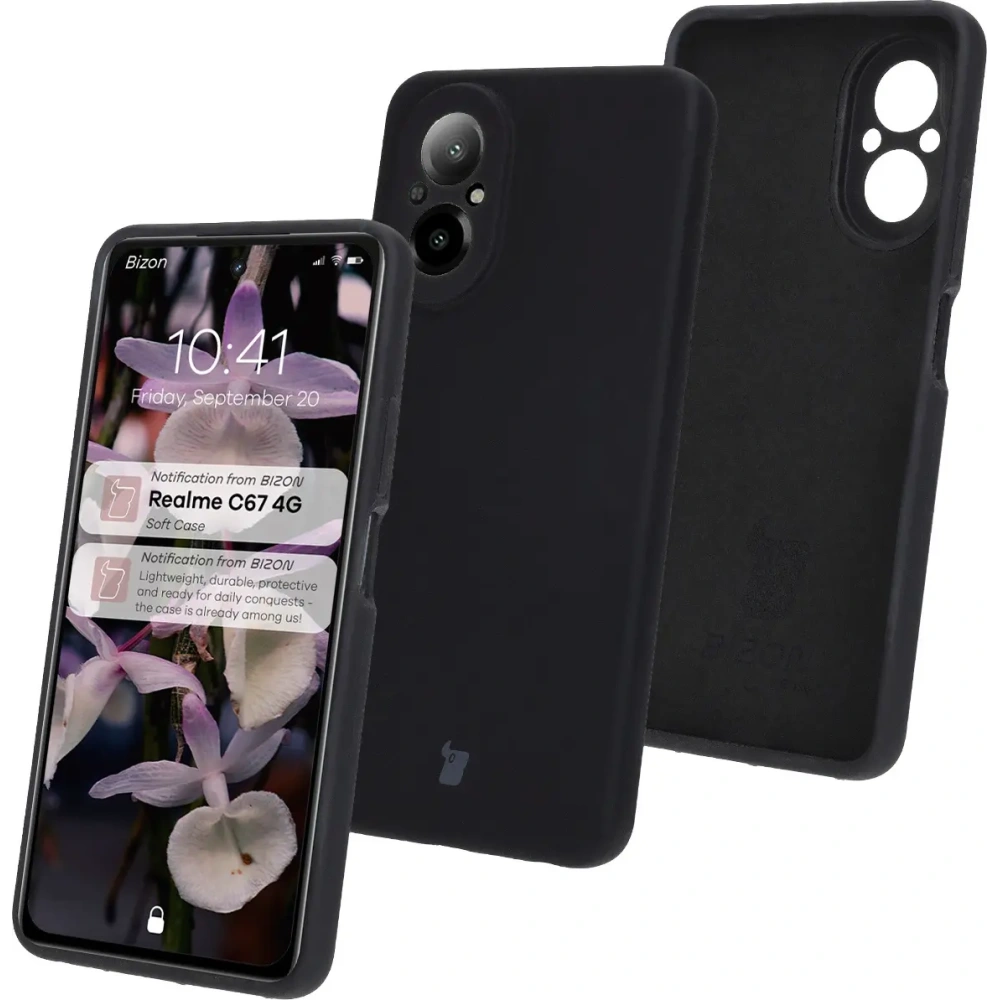 Hurtownia GSM - Silikonowe etui Bizon Soft Case do Realme C67 4G czarne - BIZ7195 - {ean13} - Hurt