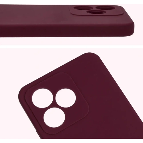 Silikonowe etui Bizon Soft Case do Realme Note 50 / Realme C53 / C51 ciemnofioletowe