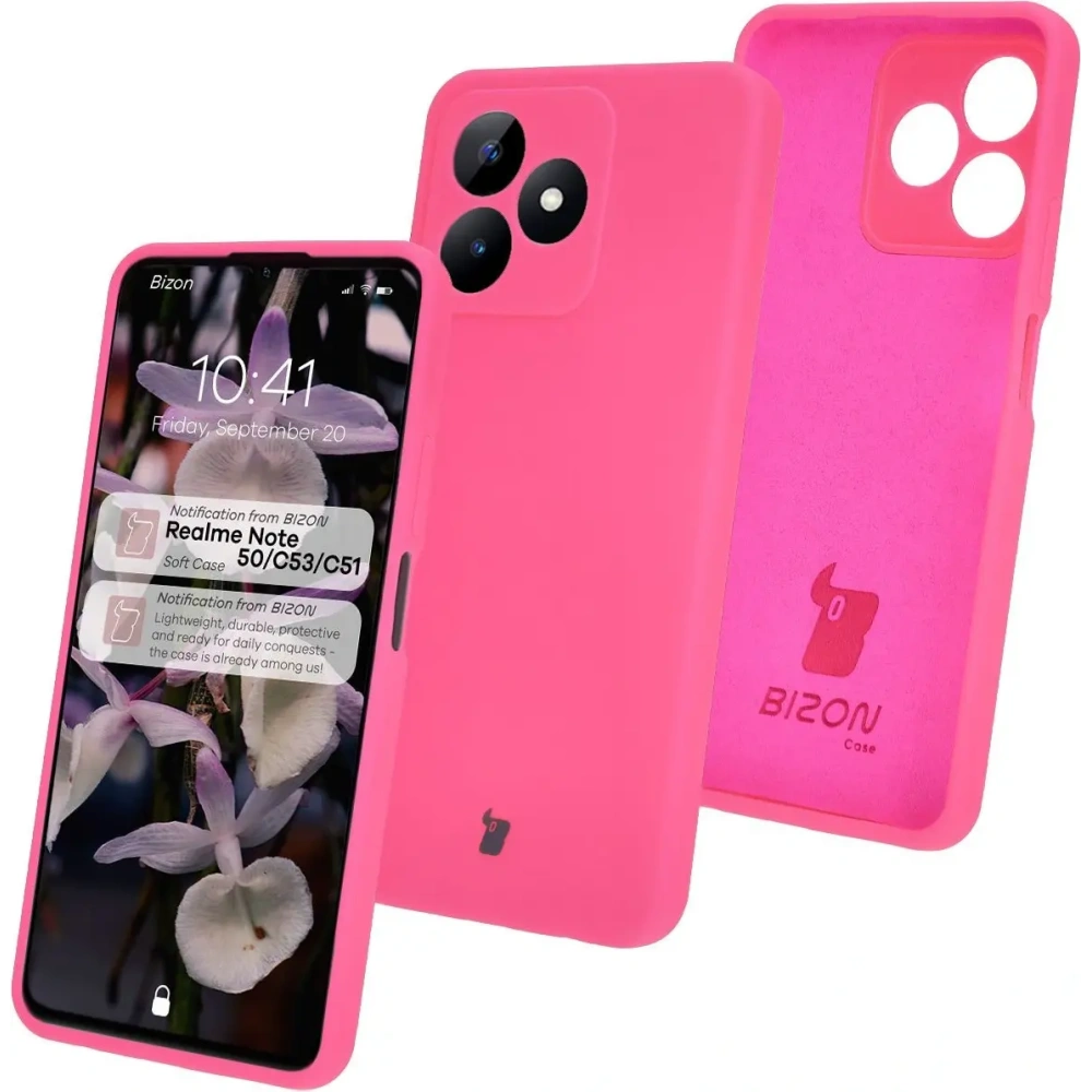 Wholesale Bizon Soft Case Realme Note 50 / Realme C53 / C51 neon pink - BIZ7202 - {ean13} - Hurt