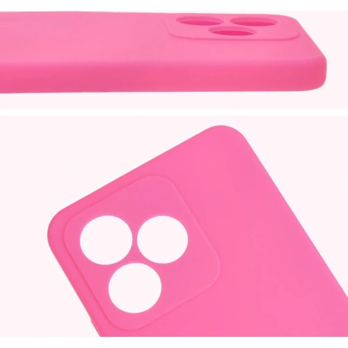 Silikonowe etui Bizon Soft Case do Realme Note 50 / Realme C53 / C51 neonowo-różowe