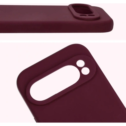 Silikonowe etui Bizon Soft Case do Google Pixel 9 Pro ciemnofioletowe