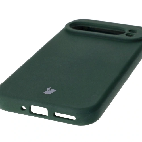 Silikonowe etui Bizon Soft Case do Google Pixel 9 Pro ciemnozielone
