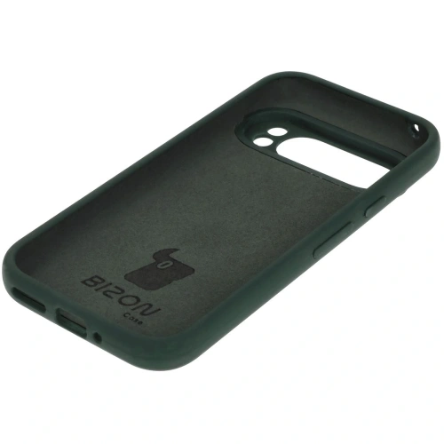 Silikonowe etui Bizon Soft Case do Google Pixel 9 Pro ciemnozielone