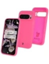 Silikonové pouzdro Bizon Soft Case pro Google Pixel 9 Pro neonově růžové