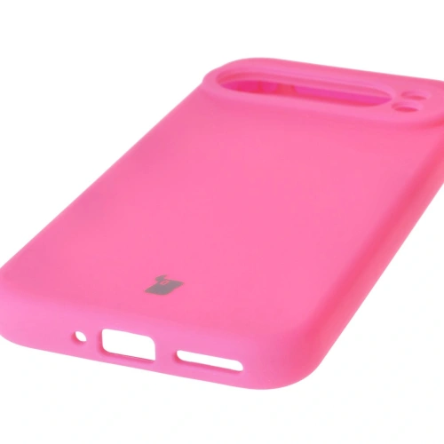 Silikonowe etui Bizon Soft Case do Google Pixel 9 Pro neonowo-różowe