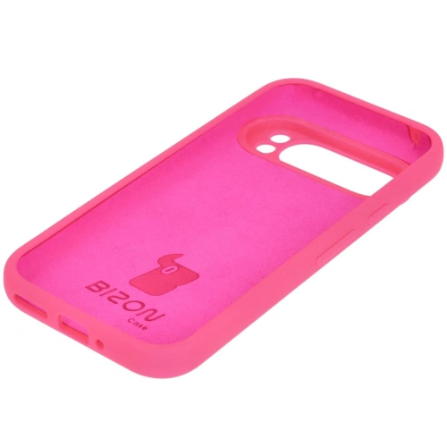Silikonowe etui Bizon Soft Case do Google Pixel 9 Pro neonowo-różowe