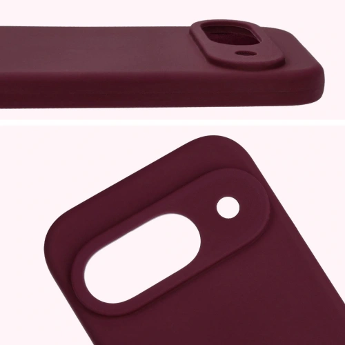 Silikonowe etui Bizon Soft Case do Google Pixel 9 ciemnofioletowe