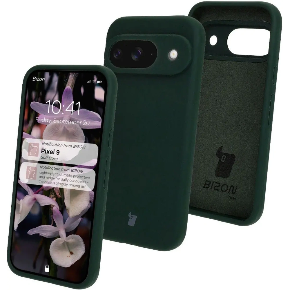 Hurtownia GSM - Bizon Soft Case Google Pixel 9 sötétzöld - BIZ7210 - {ean13} - Hurt
