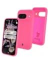 Bizon Soft Case Google Pixel 9 neon rózsaszín