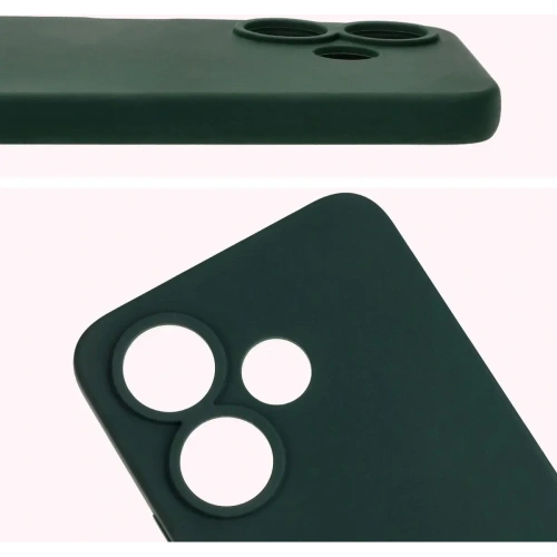 Silikonowe etui Bizon Soft Case do Xiaomi Redmi 13 4G ciemnozielone