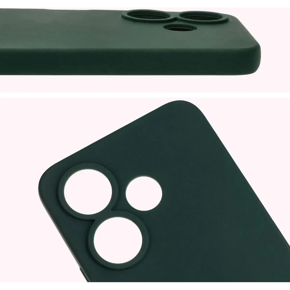 Hurtownia GSM - Silikonowe etui Bizon Soft Case do Xiaomi Redmi 13 4G ciemnozielone - BIZ7215 - {ean13} - Hurt