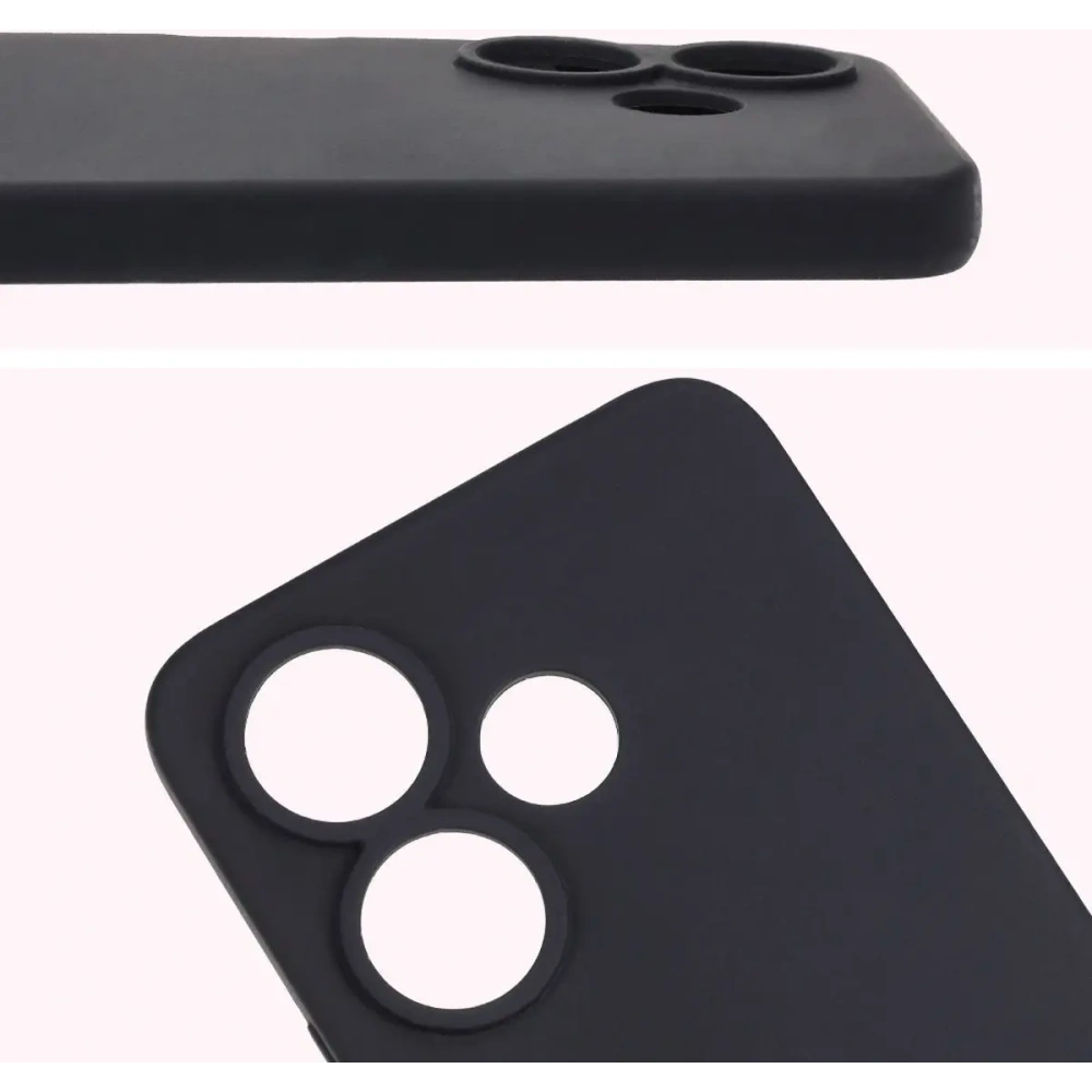 Hurtownia GSM - Silikonowe etui Bizon Soft Case do Xiaomi Redmi 13 4G czarne - BIZ7216 - {ean13} - Hurt