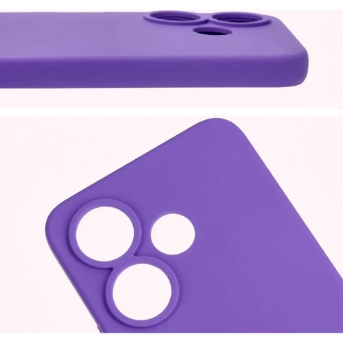 Silikonowe etui Bizon Soft Case do Xiaomi Redmi 13 4G fioletowe