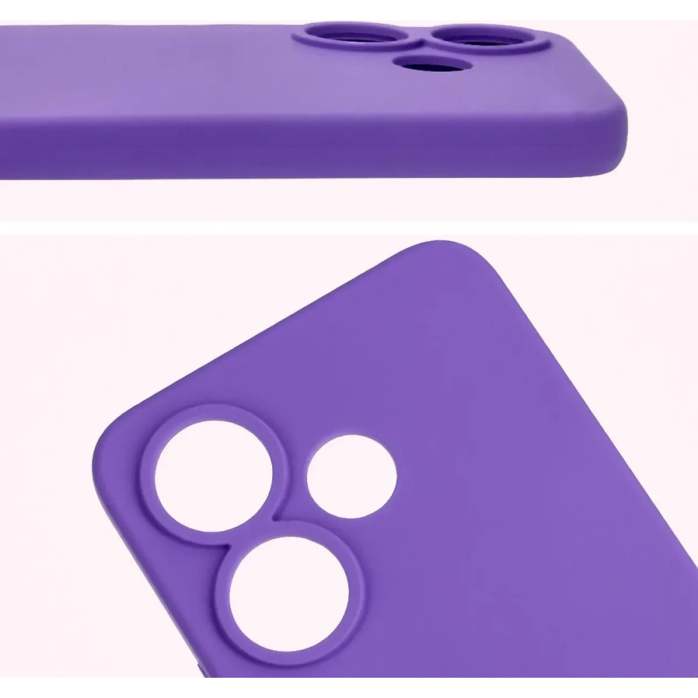 Hurtownia GSM - Silikonowe etui Bizon Soft Case do Xiaomi Redmi 13 4G fioletowe - BIZ7217 - {ean13} - Hurt