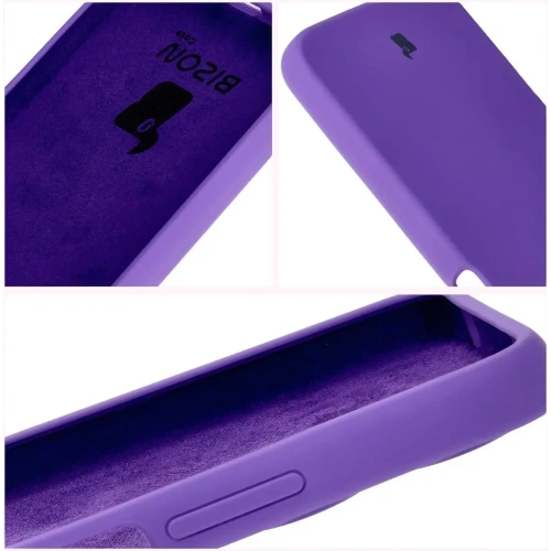 Silikonowe etui Bizon Soft Case do Xiaomi Redmi 13 4G fioletowe