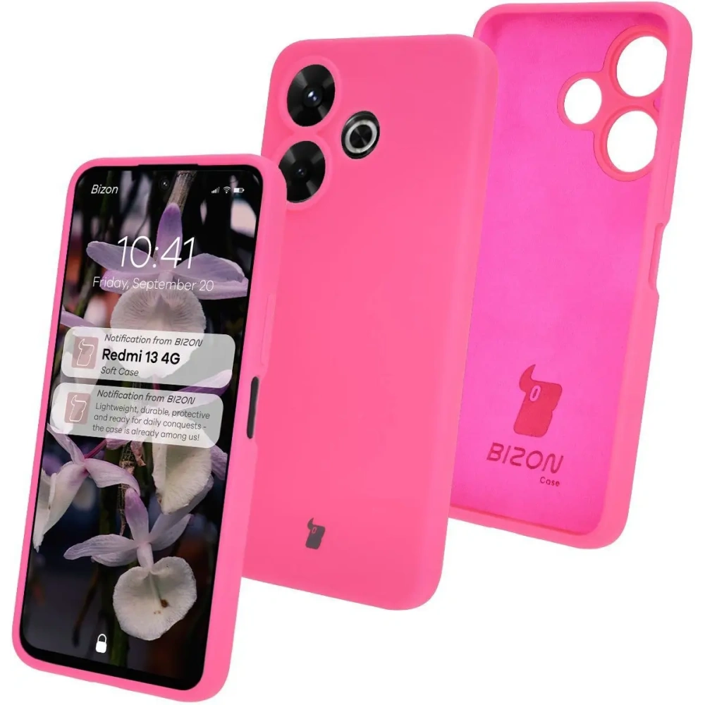 Hurtownia GSM - Bizon Soft Case Xiaomi Redmi 13 4G roz neon - BIZ7218 - {ean13} - Hurt