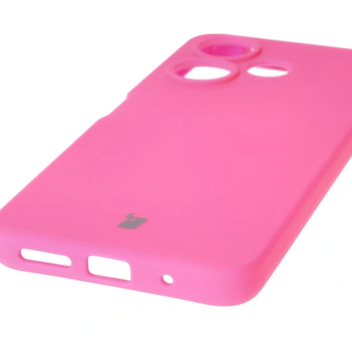 Silikonowe etui Bizon Soft Case do Xiaomi Redmi 13 4G neonowo-różowe