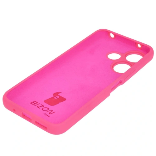Silikonowe etui Bizon Soft Case do Xiaomi Redmi 13 4G neonowo-różowe