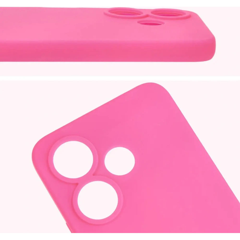 Hurtownia GSM - Silikonowe etui Bizon Soft Case do Xiaomi Redmi 13 4G neonowo-różowe - BIZ7218 - {ean13} - Hurt