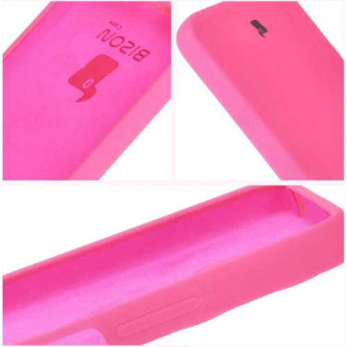 Silikonowe etui Bizon Soft Case do Xiaomi Redmi 13 4G neonowo-różowe