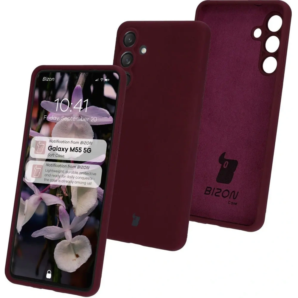 Hurtownia GSM - Bizon Soft Case Samsung Galaxy M55 5G dunkel lila - BIZ7219 - {ean13} - Hurt