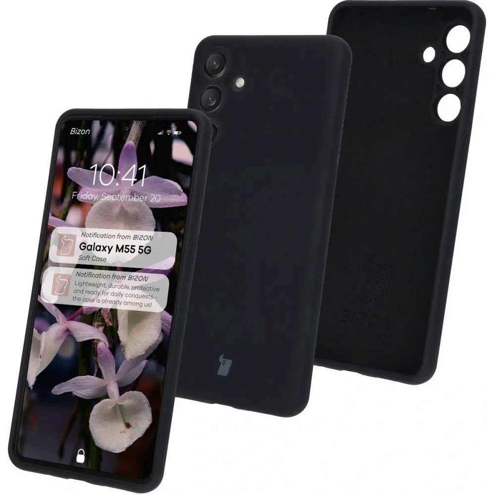 Hurtownia GSM - Bizon Soft Case Samsung Galaxy M55 5G fekete - BIZ7221 - {ean13} - Hurt