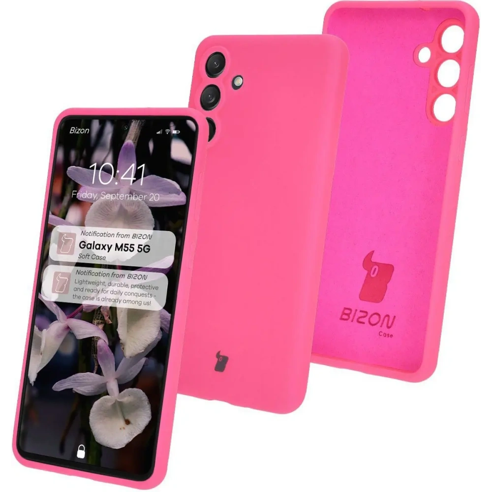 Hurtownia GSM - Silikonové pouzdro Bizon Soft Case pro Samsung Galaxy M55 5G neonově růžové - BIZ7223 - {ean13} - Hurt