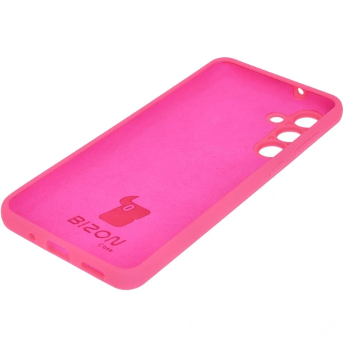 Silikonowe etui Bizon Soft Case do Samsung Galaxy M55 5G neonowo-różowe